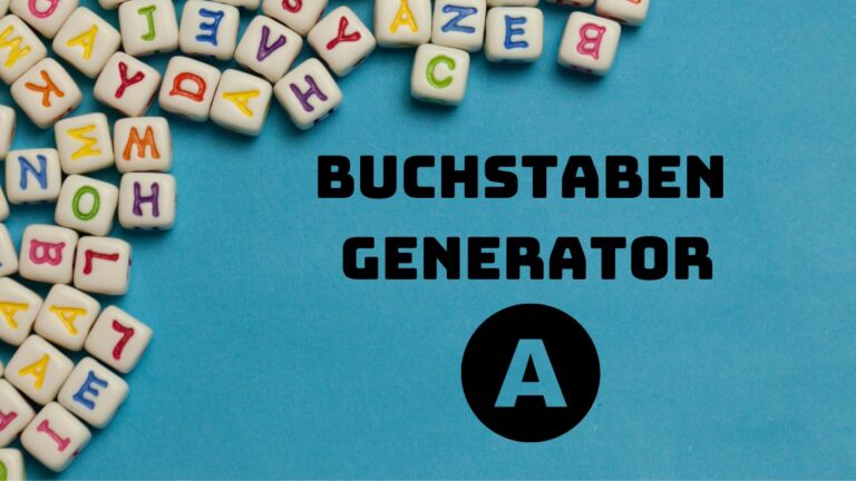 Buchstaben Generator