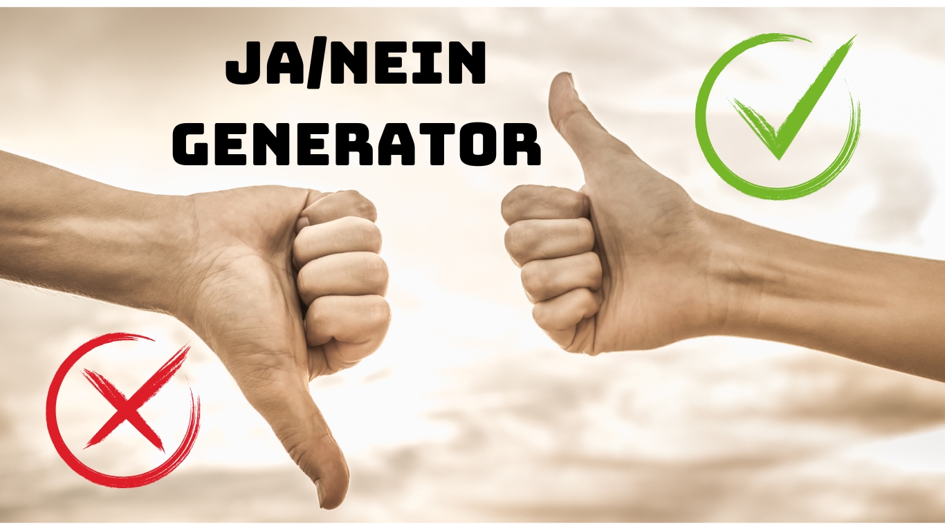 Mehr über den Artikel erfahren Der ultimative Ja/Nein Generator: Entscheidungshilfe für jede Lebenslage