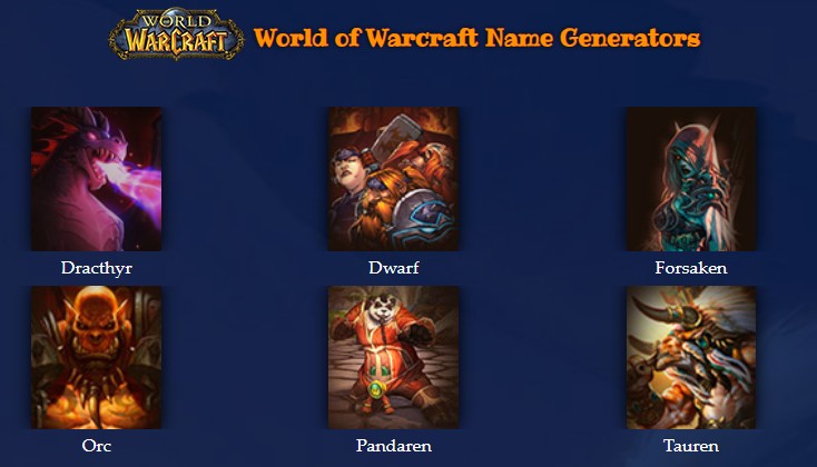 Warcraft Name Generator